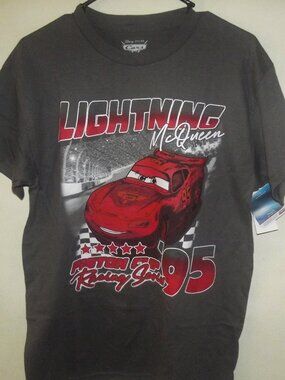 Disney Pixar Cars #95 Lightning McQueen SS T Shirt---Sz Med--NWT